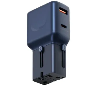 Ładowarka sieciowa Energea TravelGo USB-A USB-C 35W Niebieski