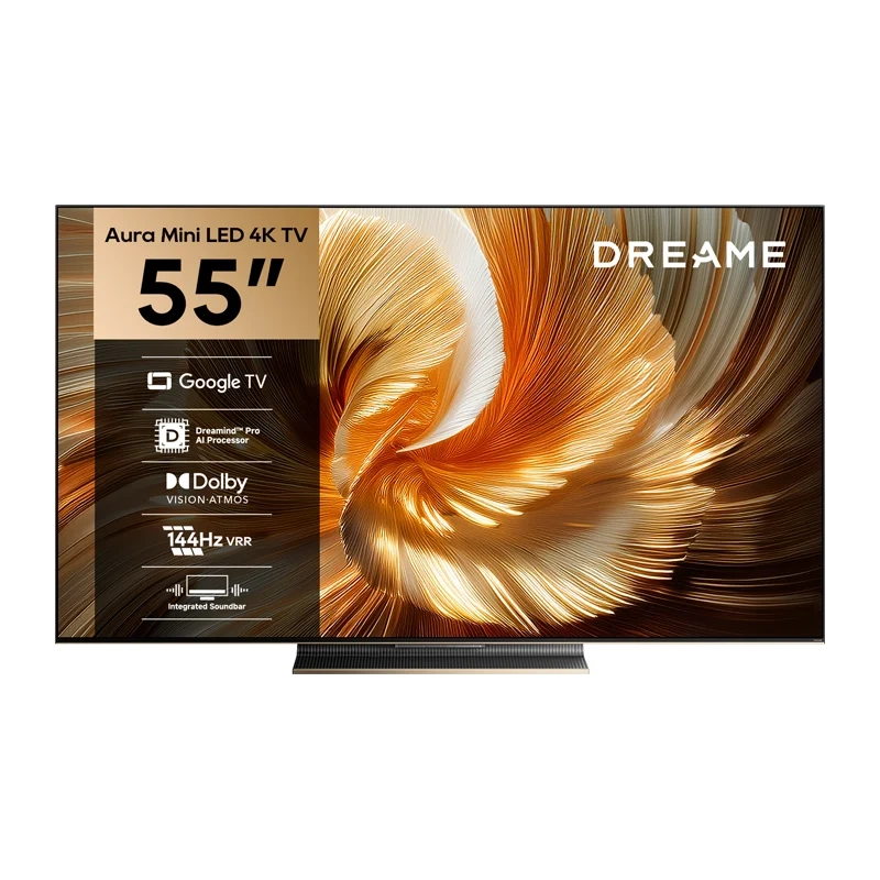 Telewizor Dreame 55S100  55" QD-miniLED 4K 144Hz Google TV Funkcje AI Dolby Vision Dolby Atmos HDMI 2.1 DVB-T2