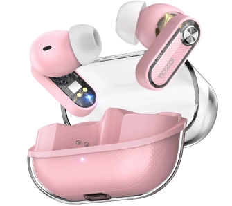 Słuchawki bezprzewodowe Tozo AeroSound3 Dokanałowe Bluetooth 5.4 Różowy