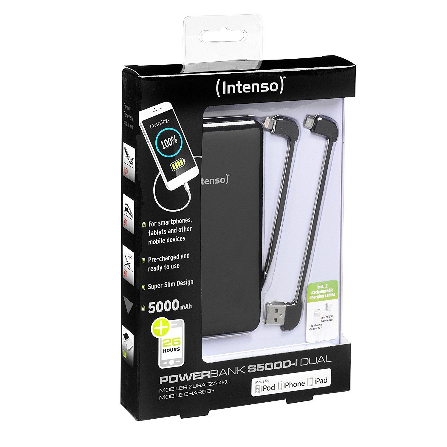 Powerbank Intenso S5000-i Dual (czarny)