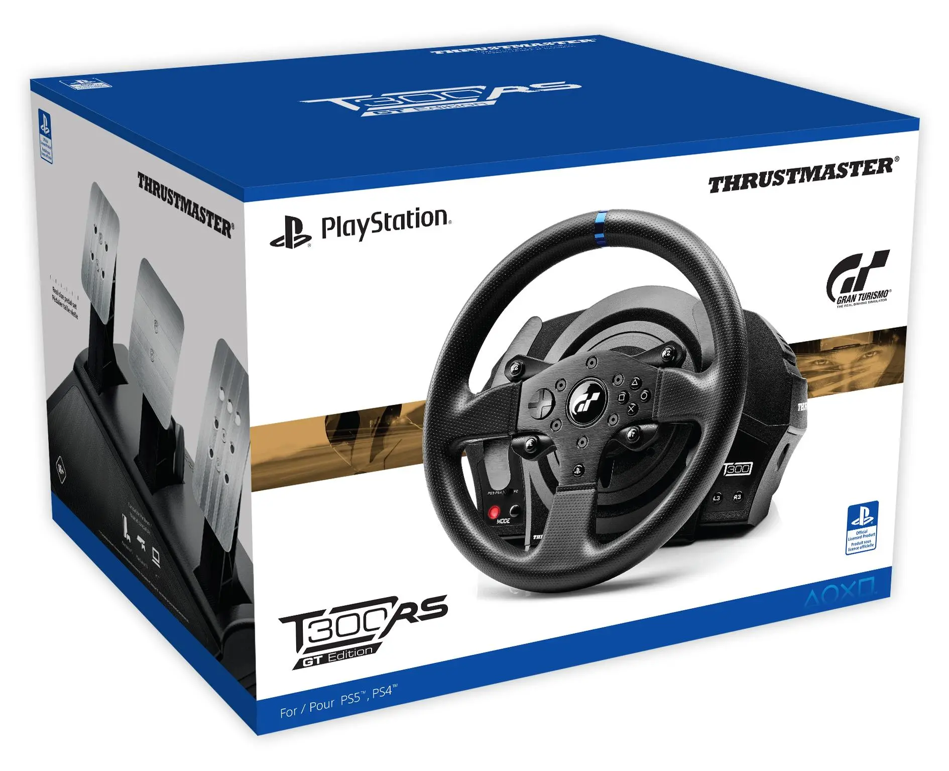 Kierownica Thrustmaster T300 RS GT Edition z pedałami do PS5, PS4, PS3, PC Force Feedback