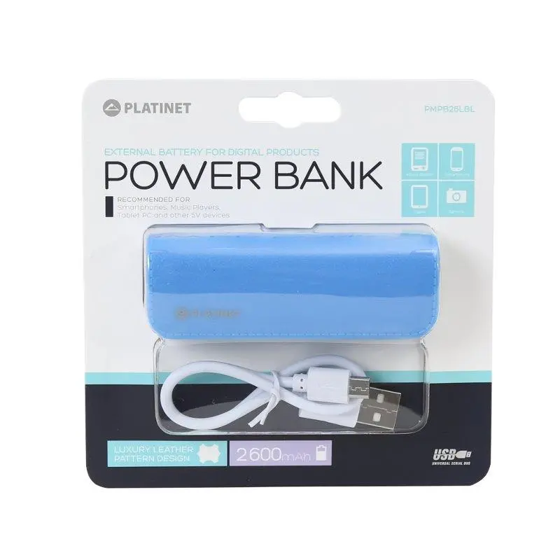 Powerbank Platinet PMPB26LBL 2600mAh Niebieski
