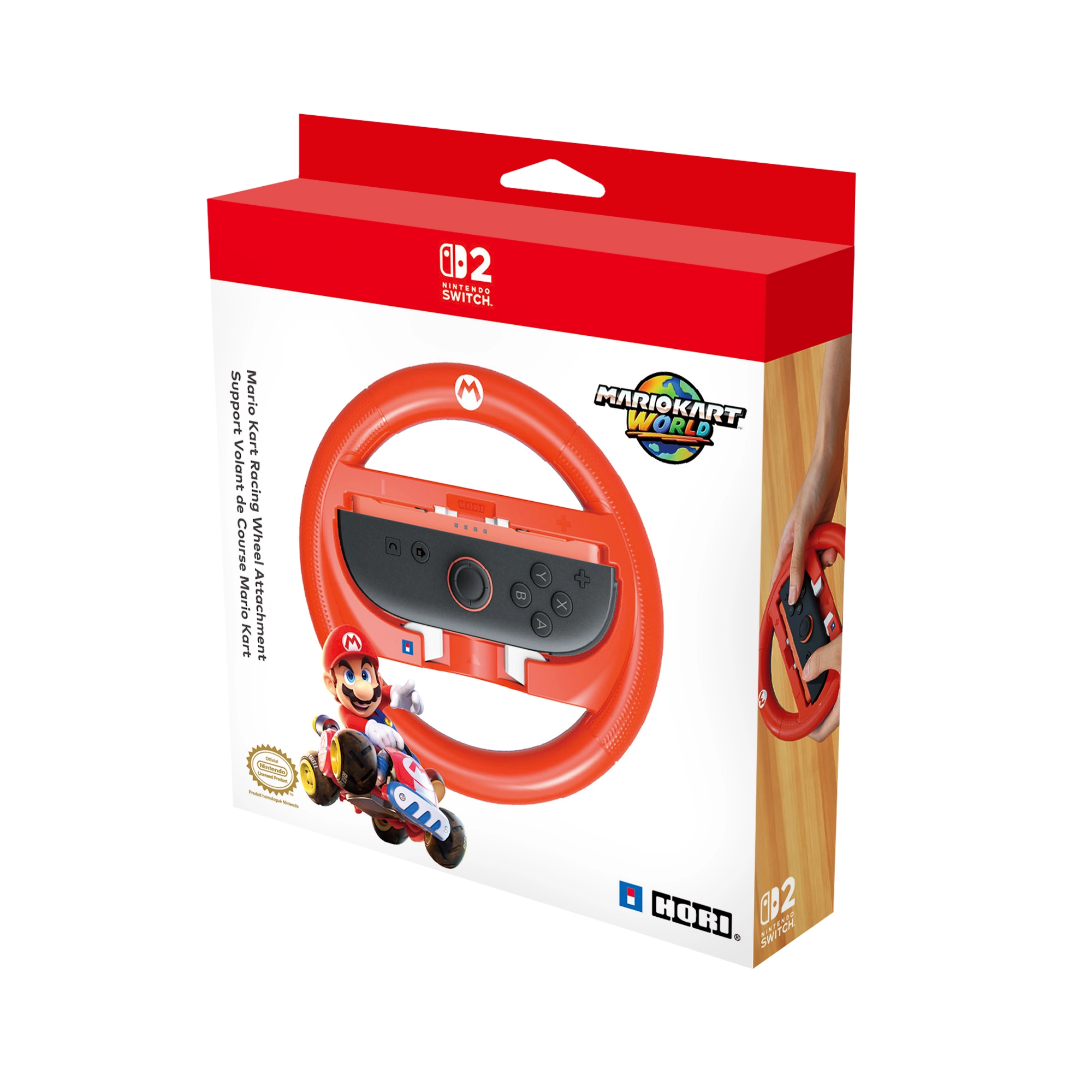 Kierownica Hori Nakładka Mario Kart Racing Wheel - Mario do Nintendo Switch 2 i Nintendo Switch