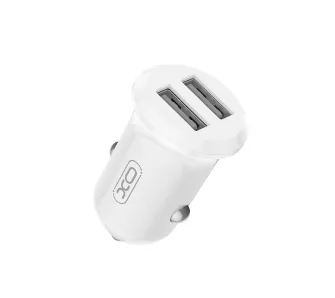 Ładowarka samochodowa XO CC67 2x USB-A 12W Biały