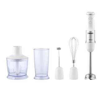Blender Raven EBR008 1300W Rozdrabniacz Końcówka do ubijania Spieniacz do mleka