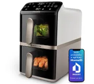 Philips Ovi Stacked Dual Basket NA462/80 2750W 10l Aplikacja mobilna