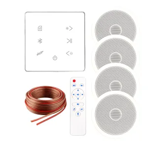 Zestaw nagłośnienia sufitowego Musicmate MM-SN300-W InvisiaSound