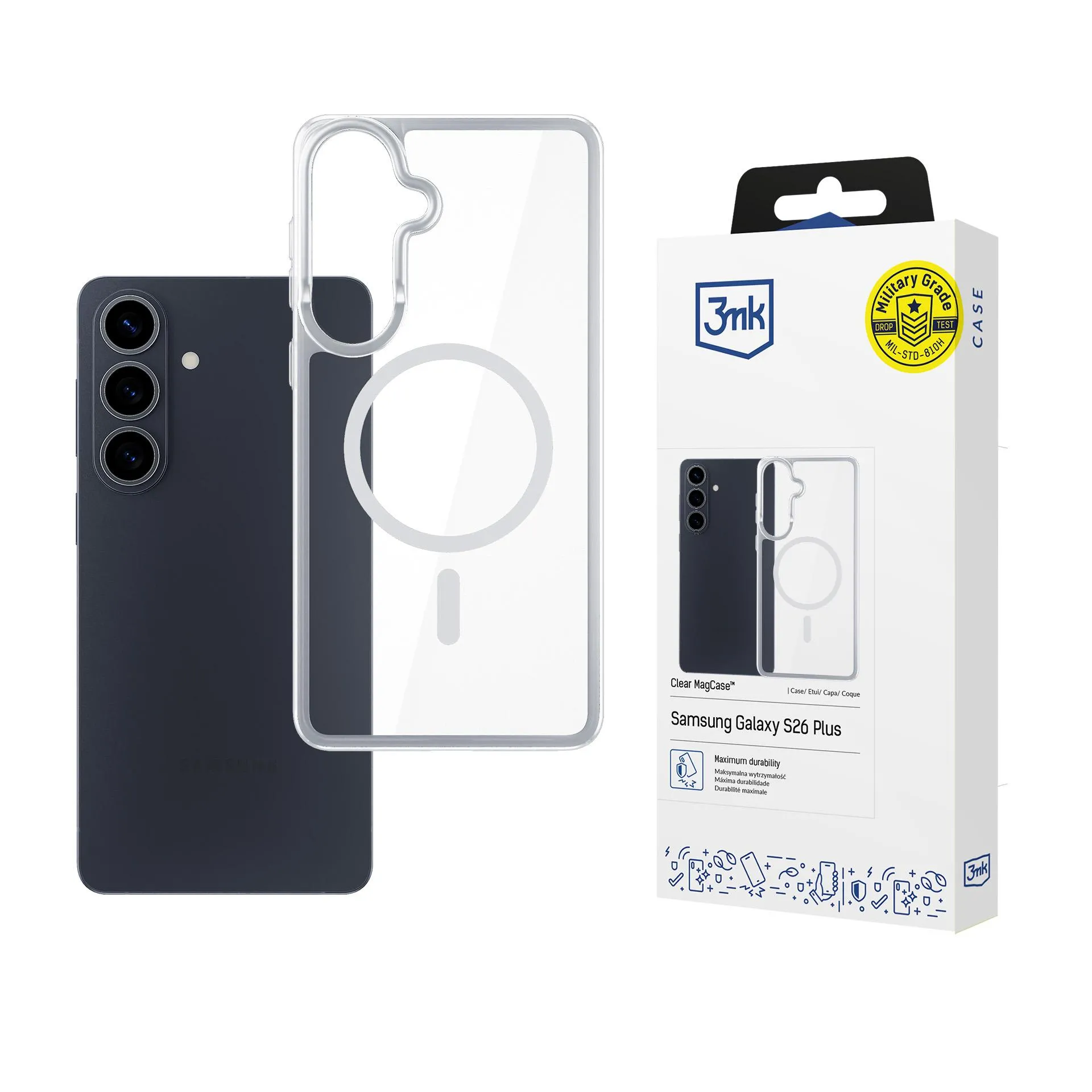 Etui 3mk Armor MagCase do Galaxy S26 Przezroczysty