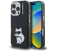 Karl Lagerfeld IML Aquarelle Choupette & Logo do iPhone 16 Pro Czarny