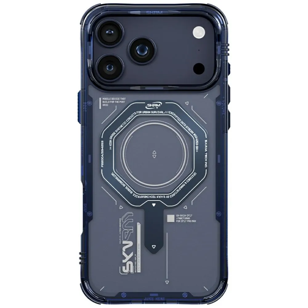 Etui Skinarma Magma do iPhone 17 Pro Magnetic Charging Niebieski