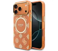 Guess IML Peony Dot MagSafe do iPhone 17 Pro Max Pomarańczowy