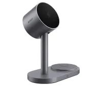 Aukey LC-MC213 MagFusion 2w1 Qi2.2 25W Szary