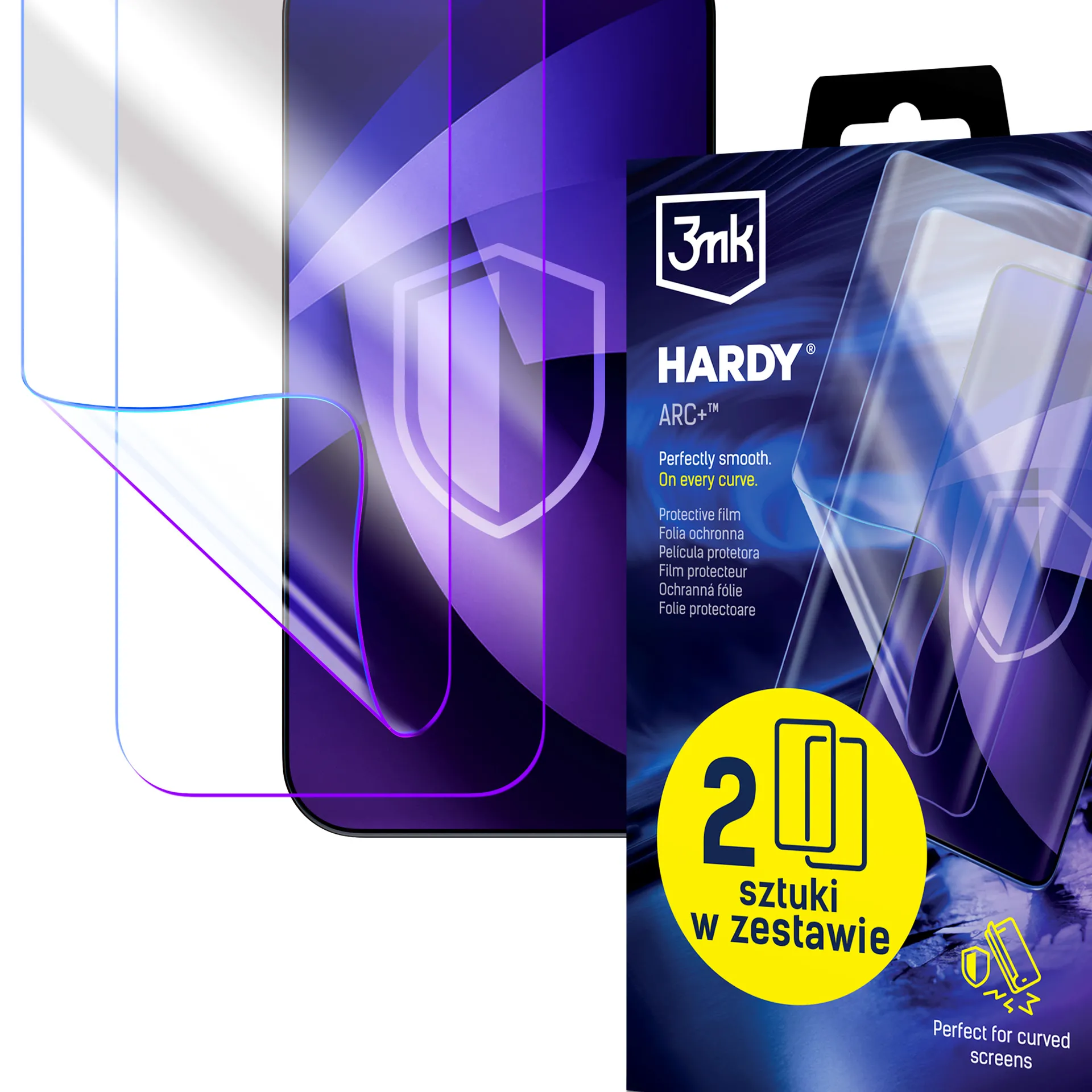 Folia ochronna 3mk Hardy ARC+ do Motorola Moto G55 5G 2 sztuki
