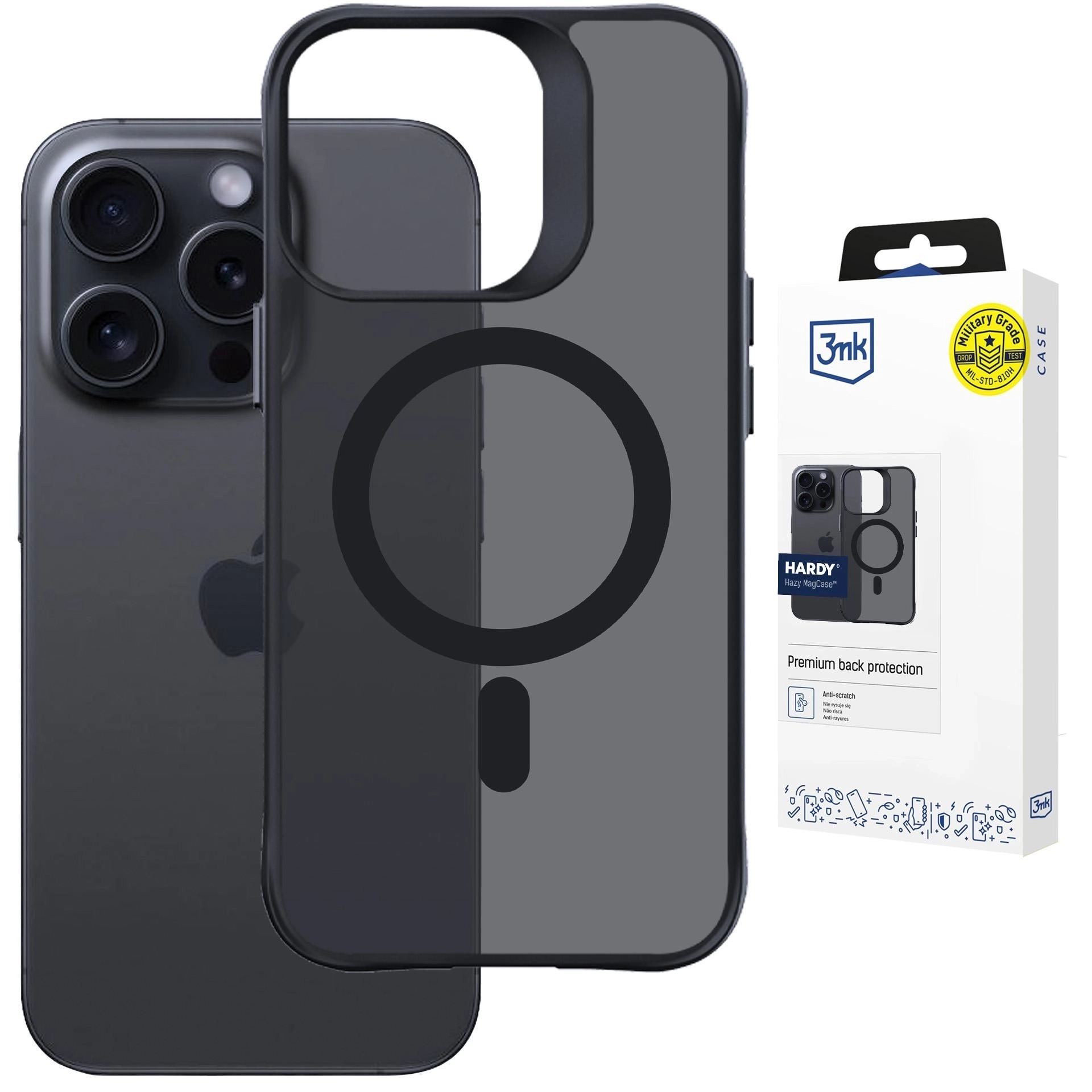 Etui 3mk Hardy Hazy MagCase do iPhone 14 Pro Czarny