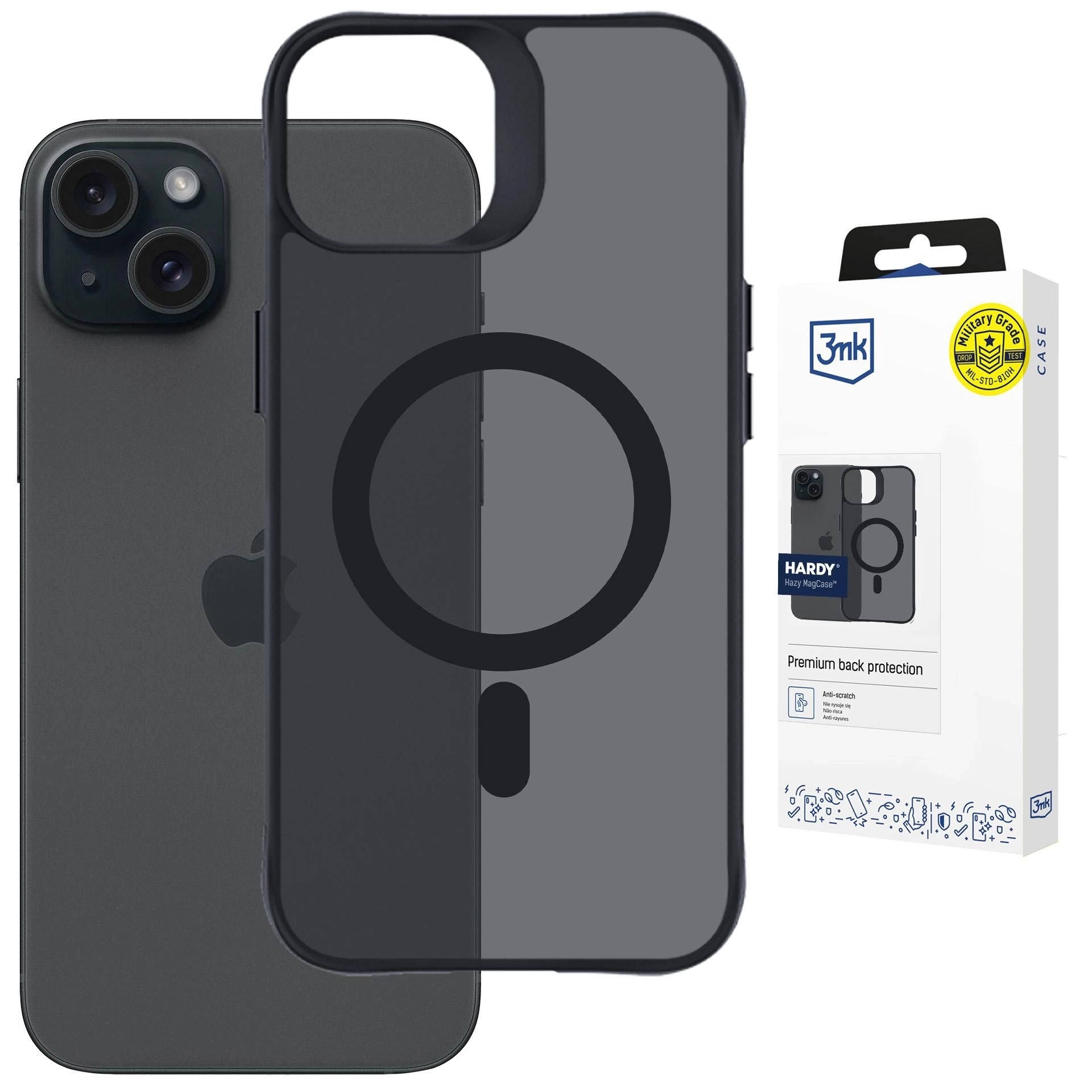 Etui 3mk Hardy Hazy MagCase do iPhone 15 Plus Czarny