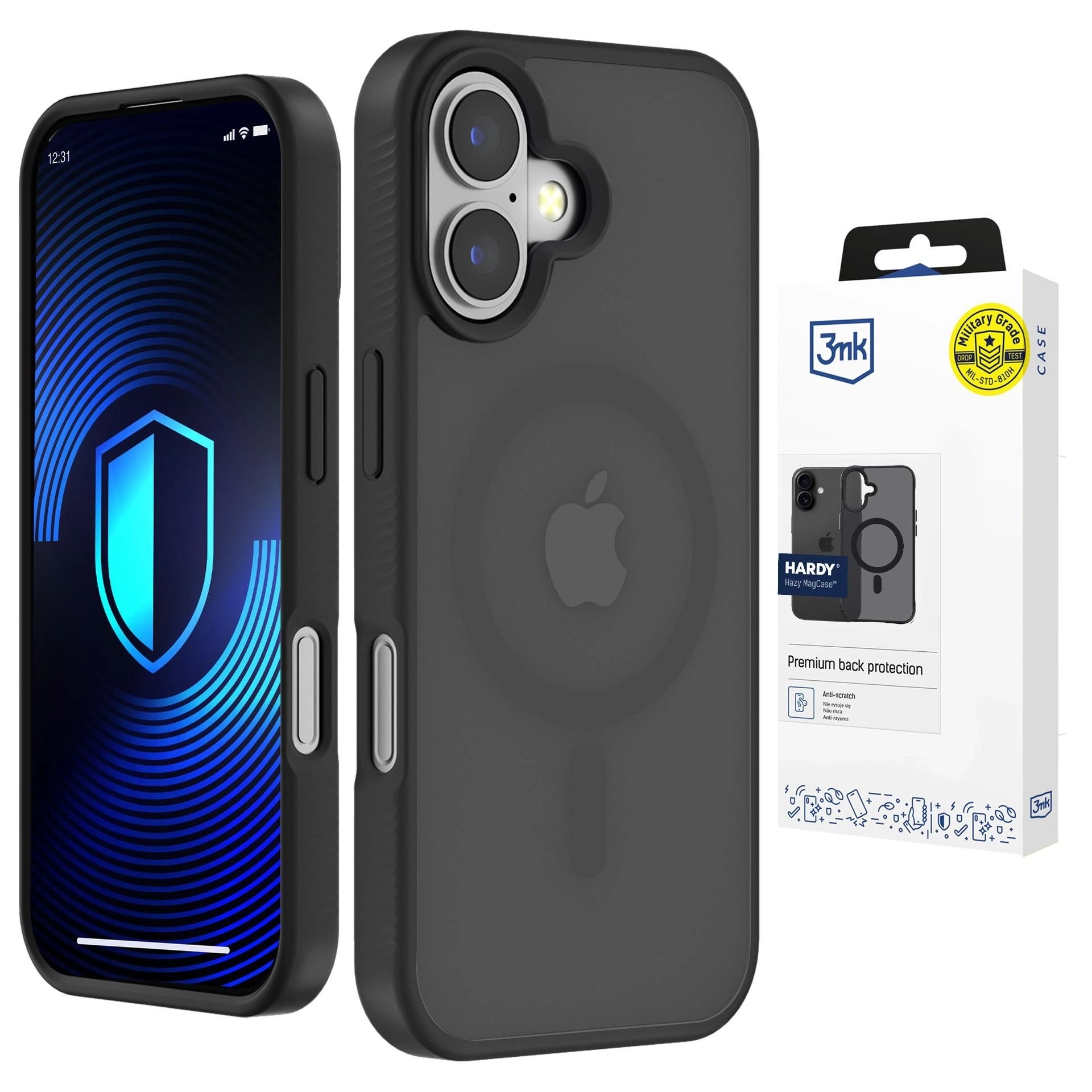 Etui 3mk Hardy Hazy MagCase do iPhone 17 Czarny