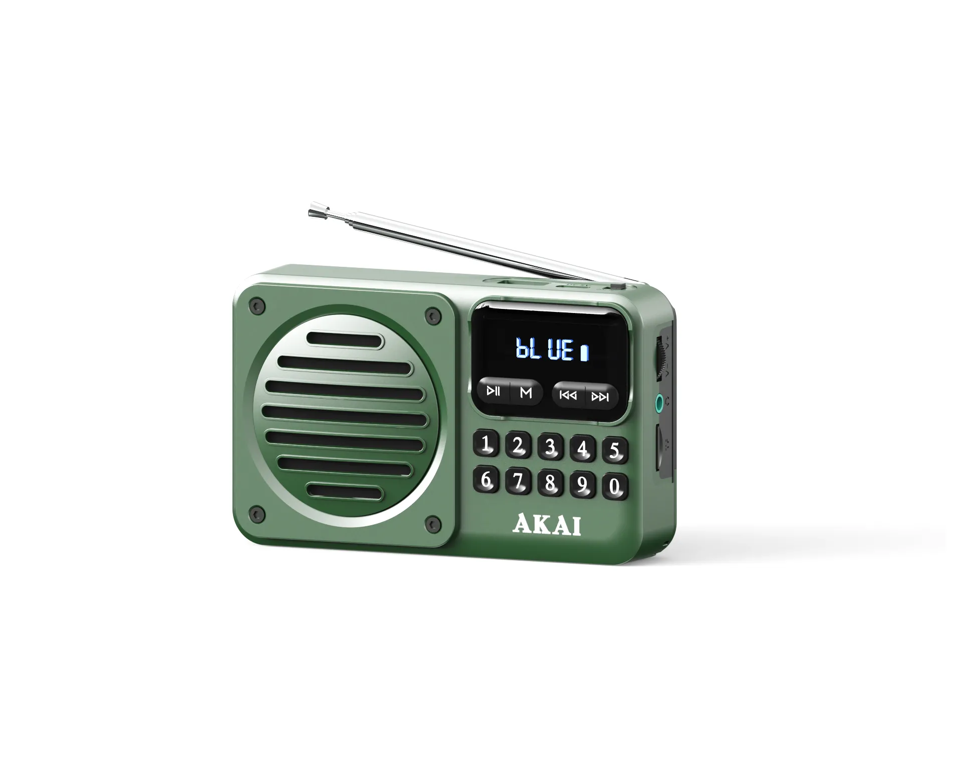 Radioodbiornik AKAI APR-300 Radio FM Bluetooth Zielone