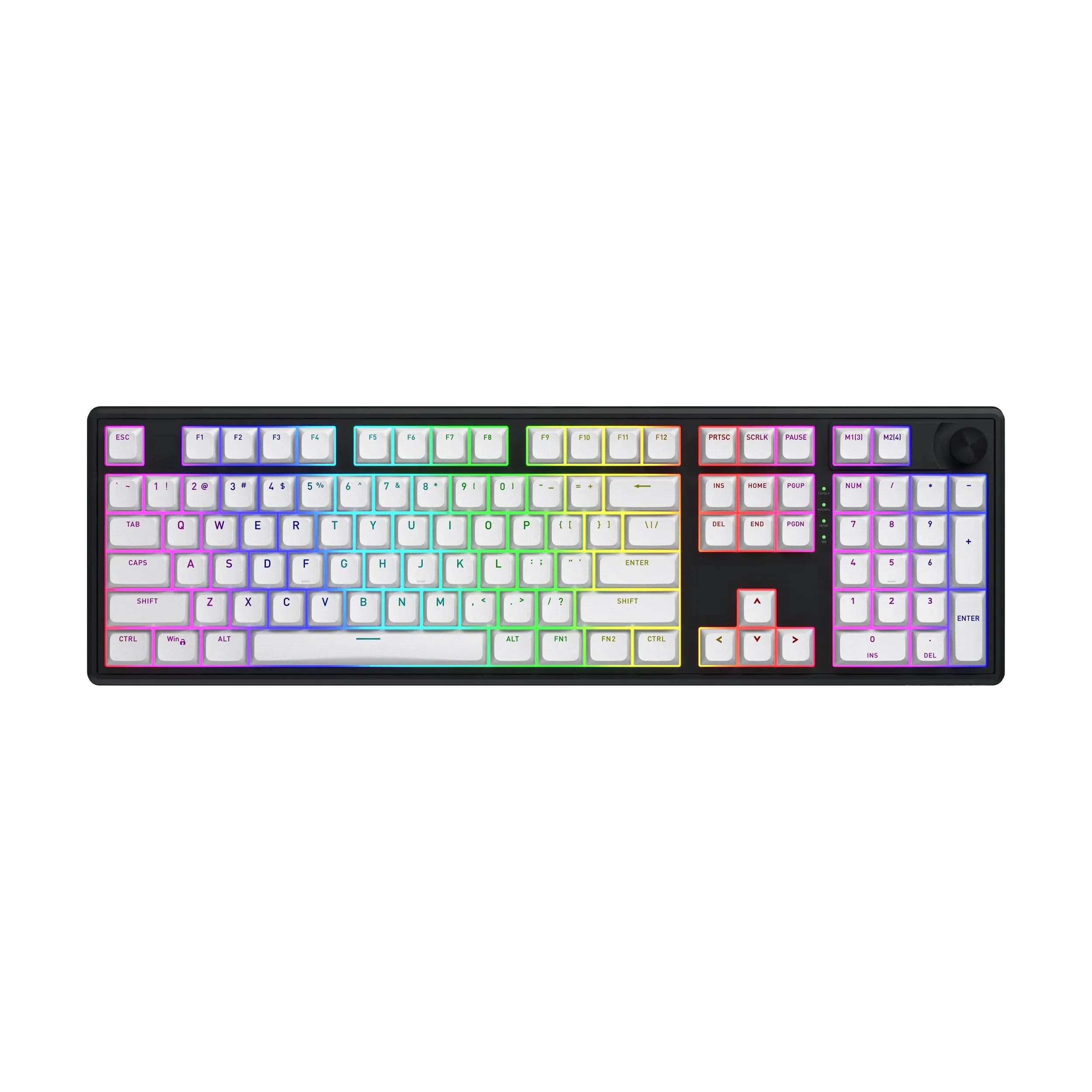 Klawiatura mechaniczna Hator Skyfall 100 Wireless Aurum Lemon Czarno-Szary