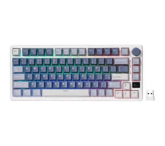 Klawiatura mechaniczna Royal Kludge RK-M75 Ocean Blue Brown Switch Biało-Niebieski