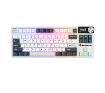 Klawiatura mechaniczna Royal Kludge RK-S85 White Night Beige Switch Biało-Czarny