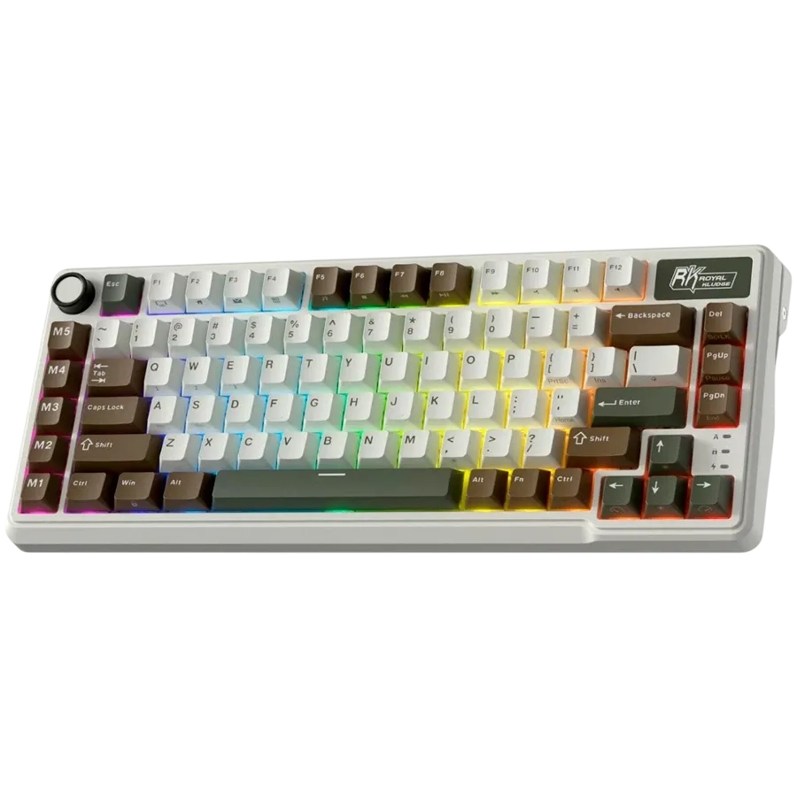 Royal Kludge RK-L75 BG Tactile Beige Switch Zielono-Brązowy