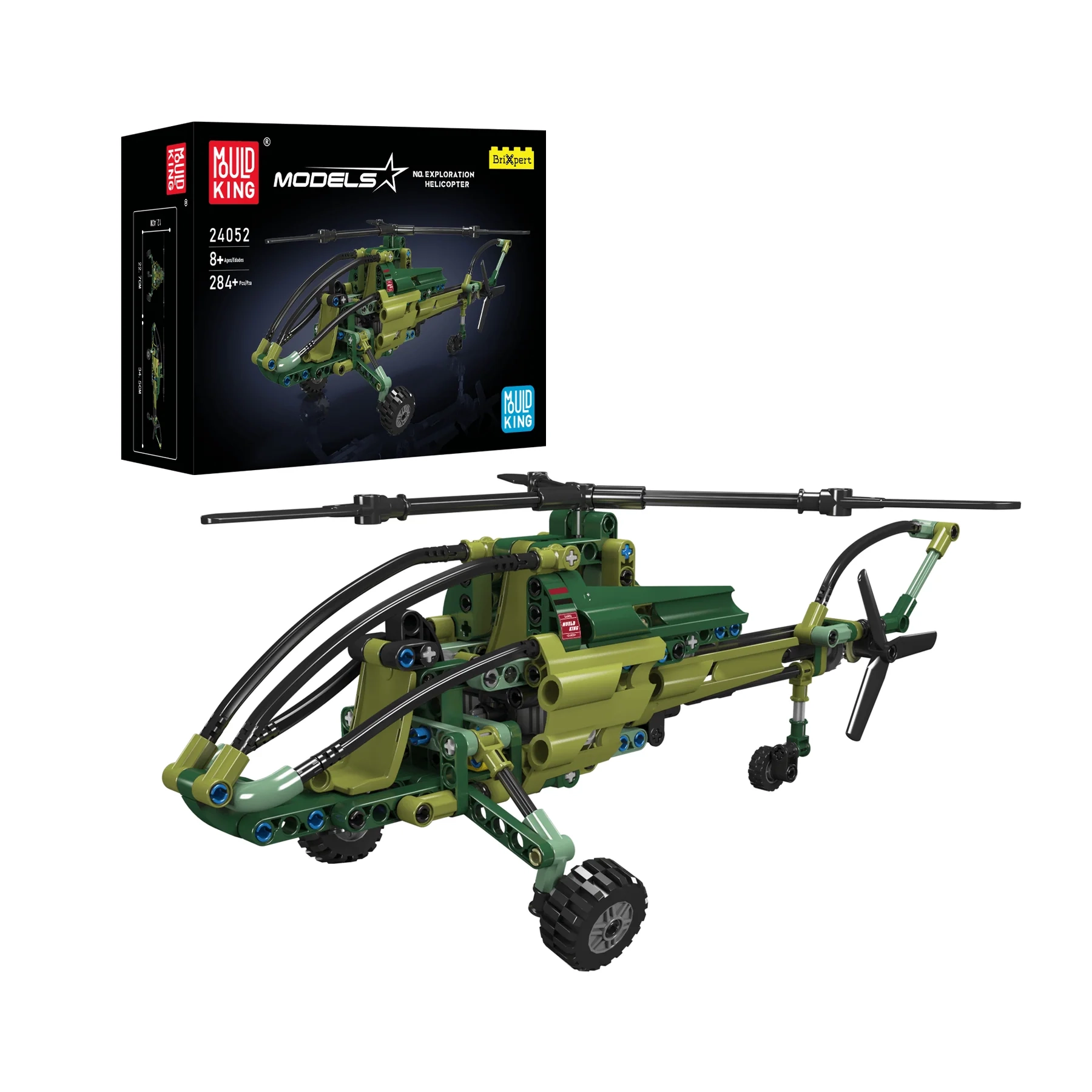 Klocki Mould King Exploration Helicopter 24052 Zestaw klocków z 284 elementów