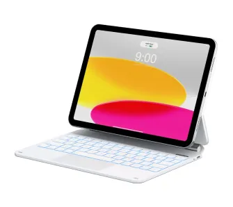 Etui na tablet Typecase Edge z klawiaturą do iPad 11" A16 2025/iPad 10.9" 2022 Biały