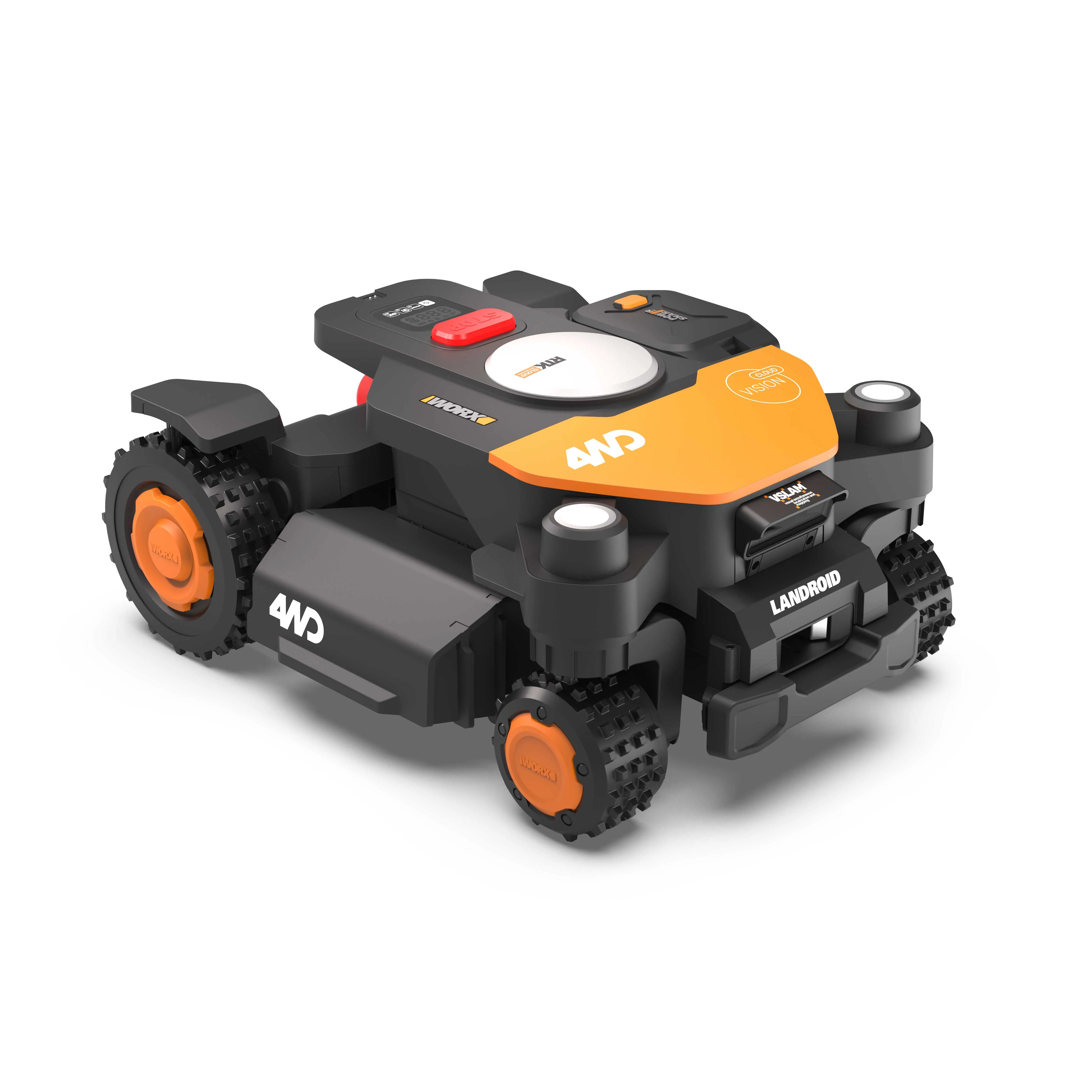 Robot koszący Worx Landroid Vision Cloud 4WD WR341E 1000m2 Funkcje AI