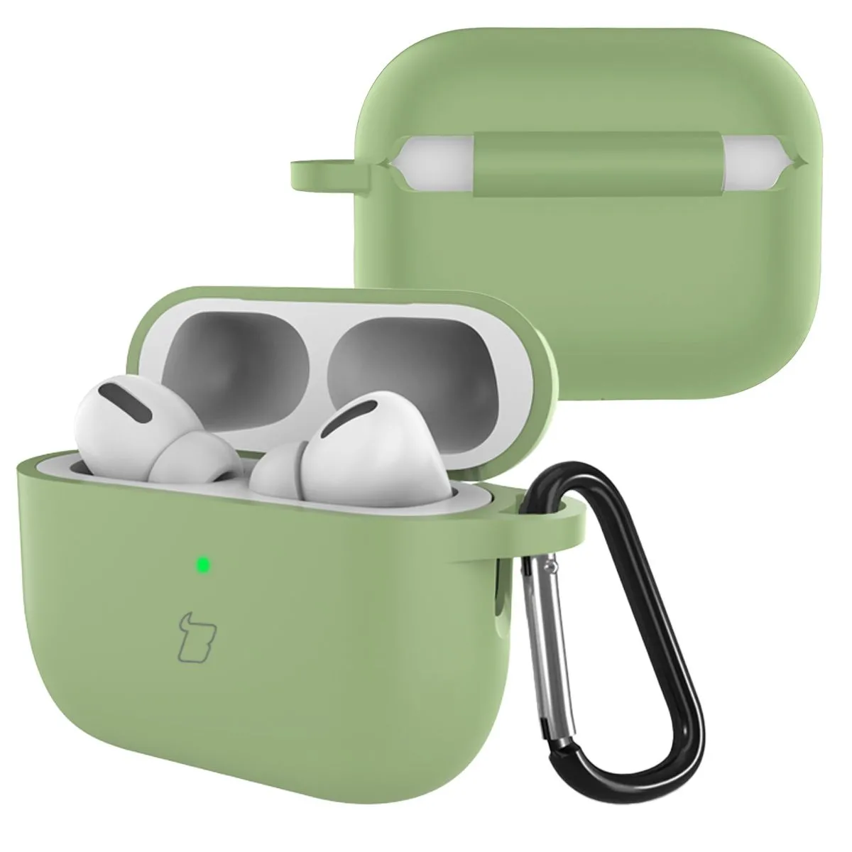 Etui na słuchawki Bizon Case Headphone Silicone do AirPods Pro 3 Jasnozielony