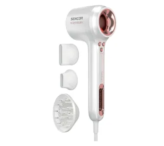 Suszarka do włosów Sencor SHD 9150RS Jonizacja Dyfuzor Zimny nawiew 1500W 3 prędkości 4 temperatury