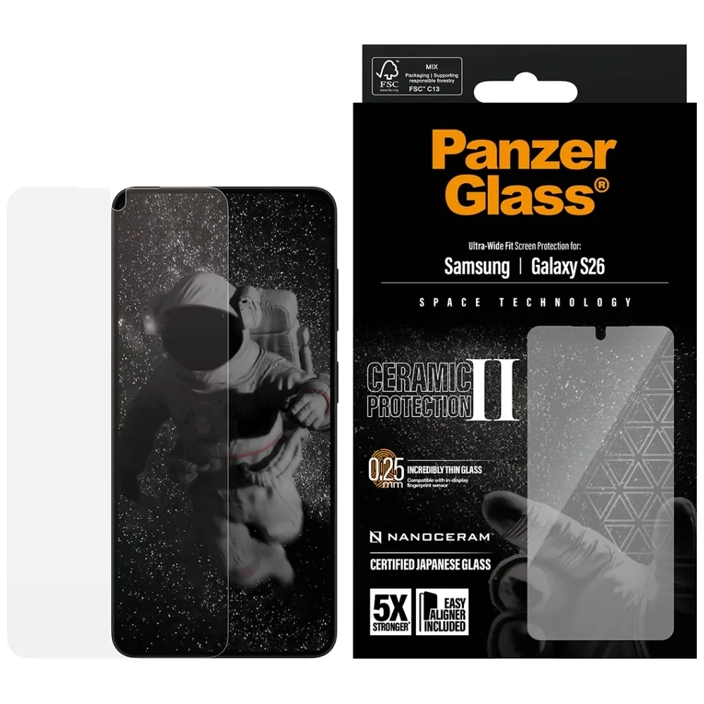 Szkło hartowane PanzerGlass Ultra-Wide Fit EasyAligner do Galaxy S26+