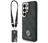 Guess Perforated Stripe Logo MagSafe do Galaxy S26 Ultra Szary
