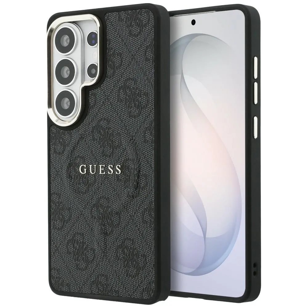 Etui Guess 4G Embossed Ring MagSafe do Galaxy S26 Ultra Czarny