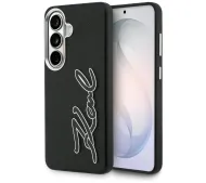 Karl Lagerfeld Grained Signature Metal Resin Logo do Galaxy S26 Czarny