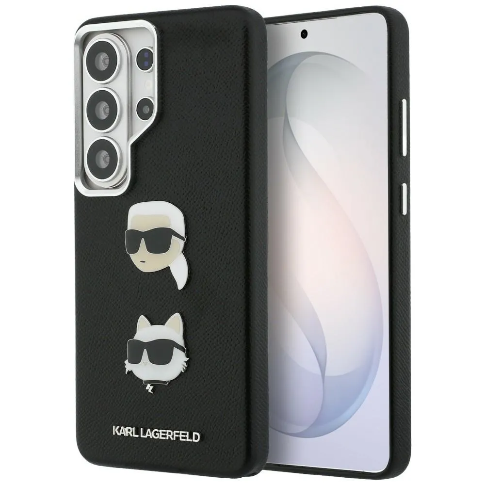 Karl Lagerfeld Saffiano Double Heads Metal do Galaxy S26 Ultra Czarny