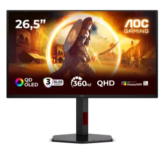 Monitor AOC Q27G4SDR 26,5" 2K QD OLED 360Hz 0,03ms Gamingowy