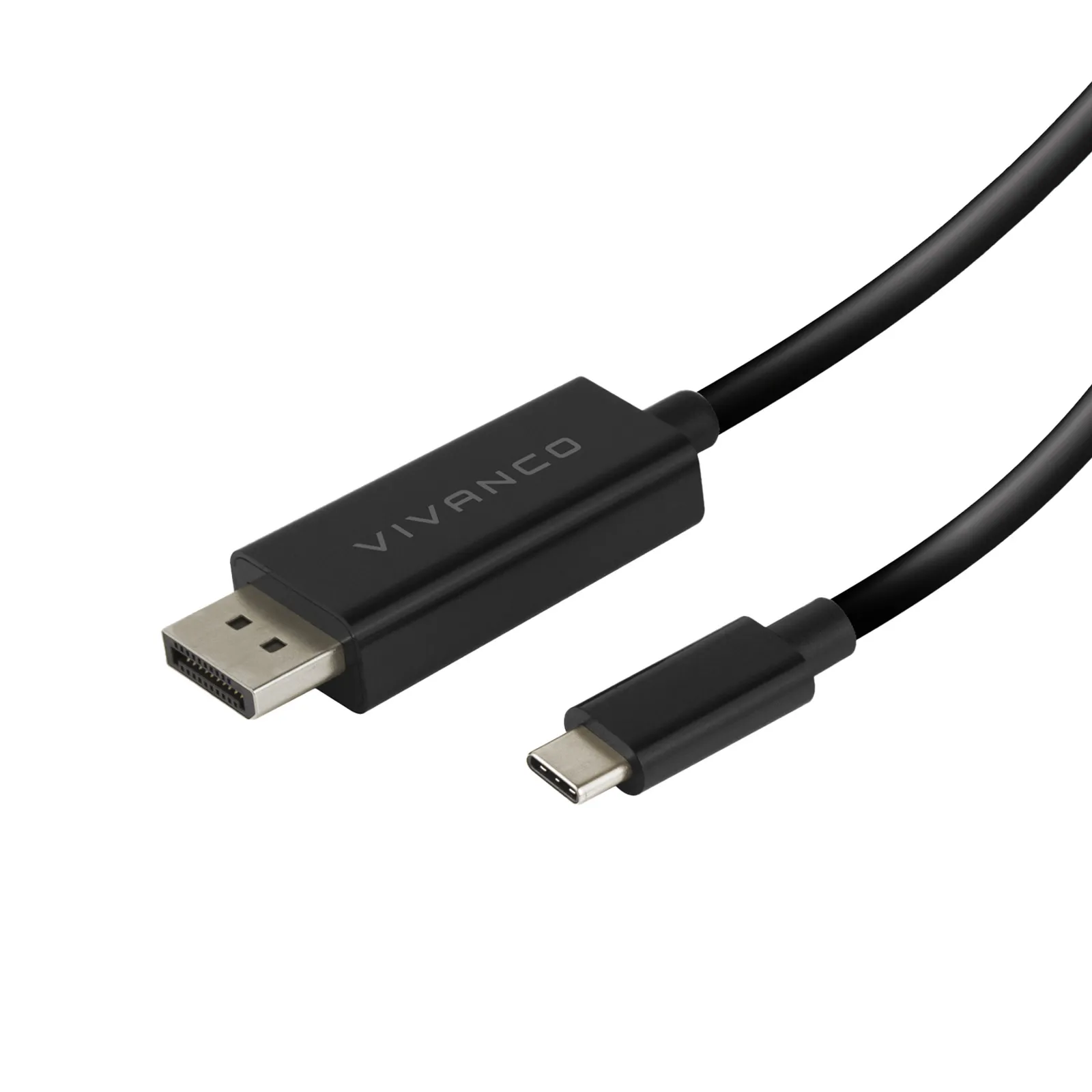 Kabel audio-video Vivanco VVCABDPTC150K USB-C - DisplayPort 1,5m Czarny