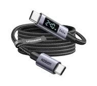 UGREEN L530 z wyświetlaczem USB-C do USB-C 240W 2m Czarny