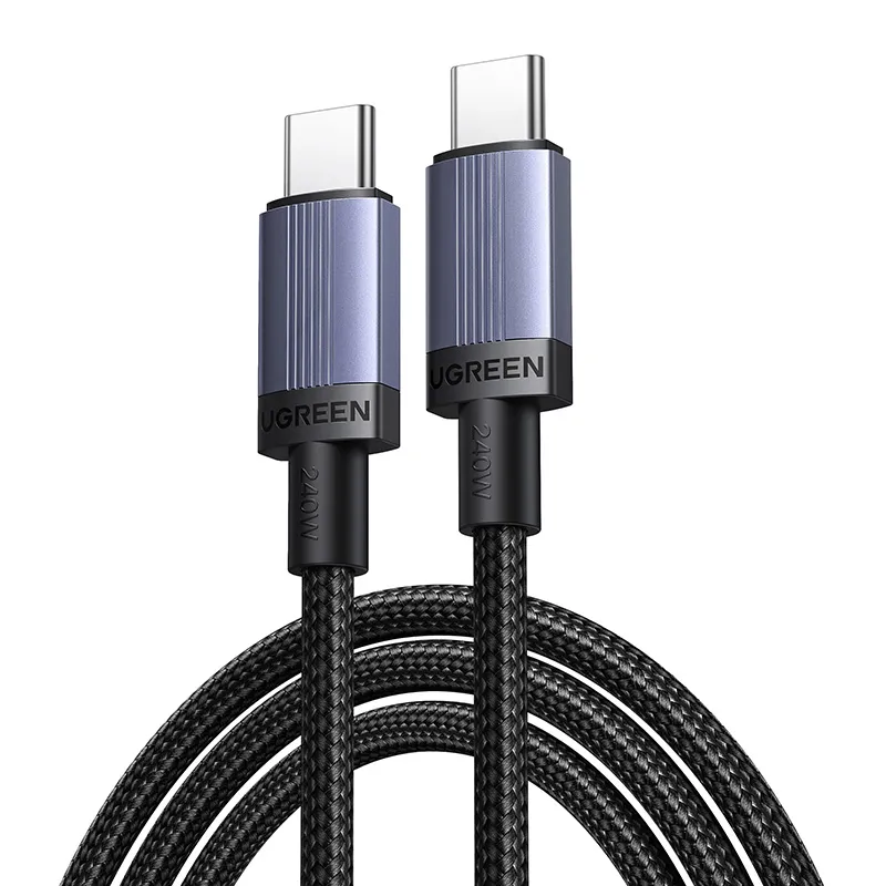 Kabel UGREEN L528 USB-C do USB-C 100W 2m Szary