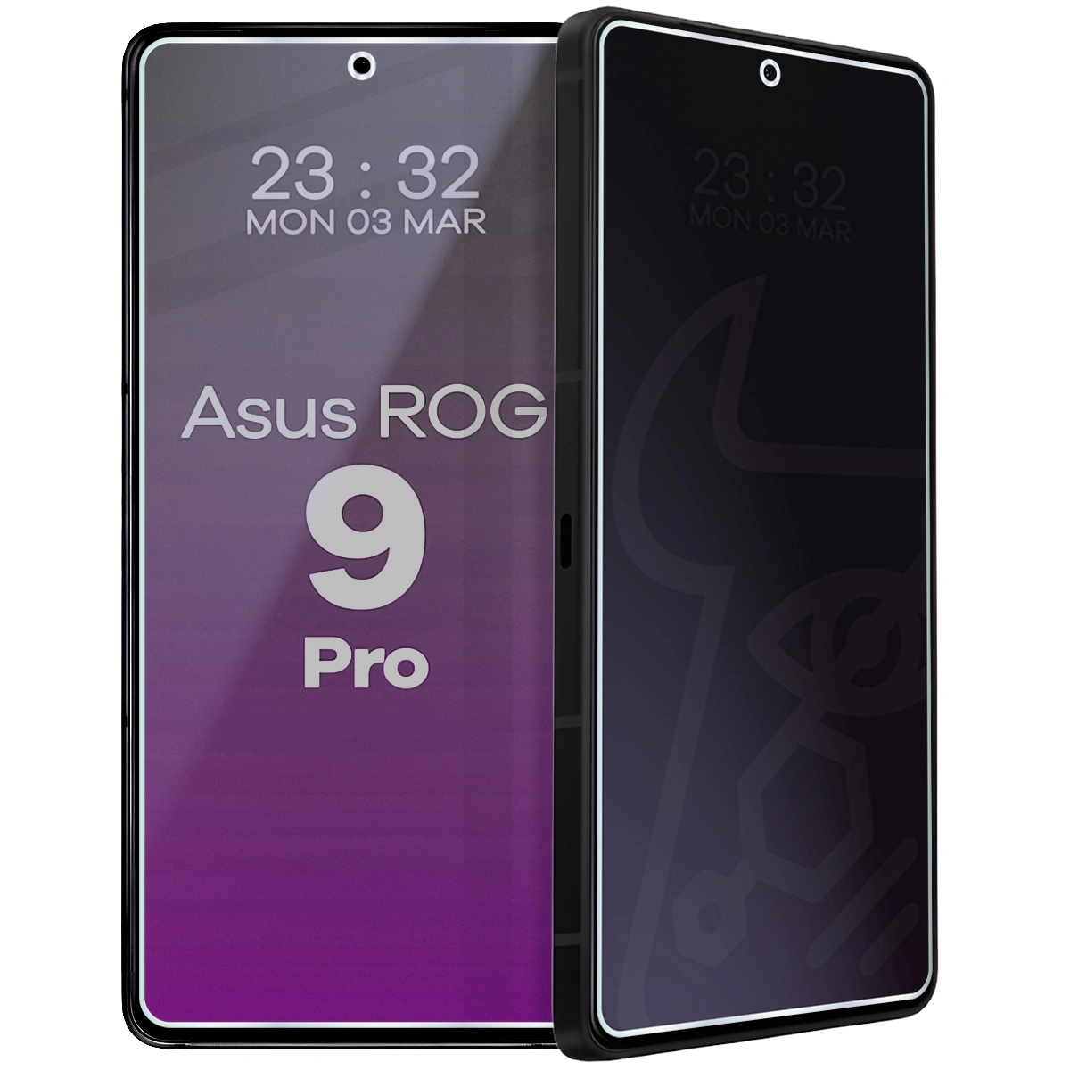 Szkło hybrydowe Bizon prywatyzujące Glass Mule Shadow do Asus ROG Phone 9 Pro