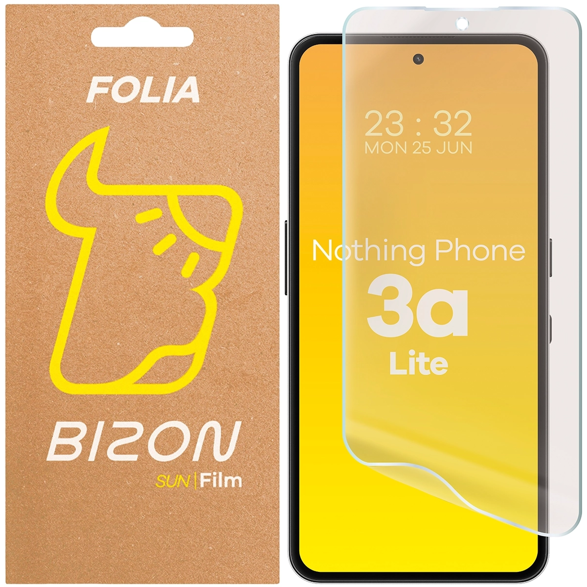 Folia ochronna Bizon matowa Film Sun do Nothing Phone (3a) Lite