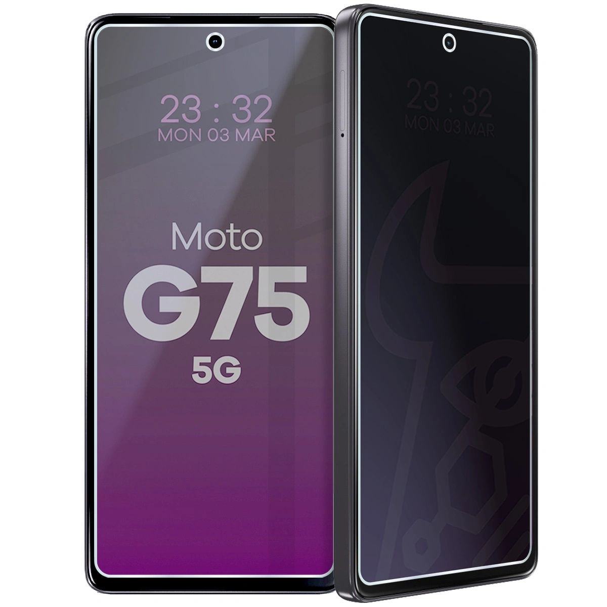 Szkło hybrydowe Bizon prywatyzujące Glass Mule Shadow do Motorola Moto G75 5G