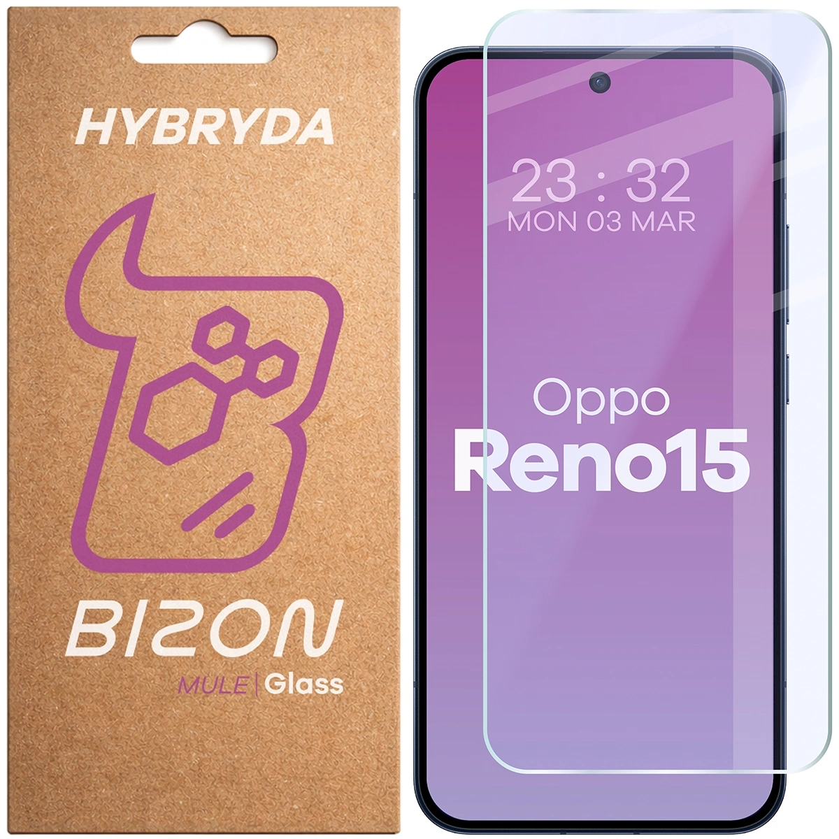 Szkło hybrydowe Bizon elastyczne Glass Mule do Oppo Reno 15