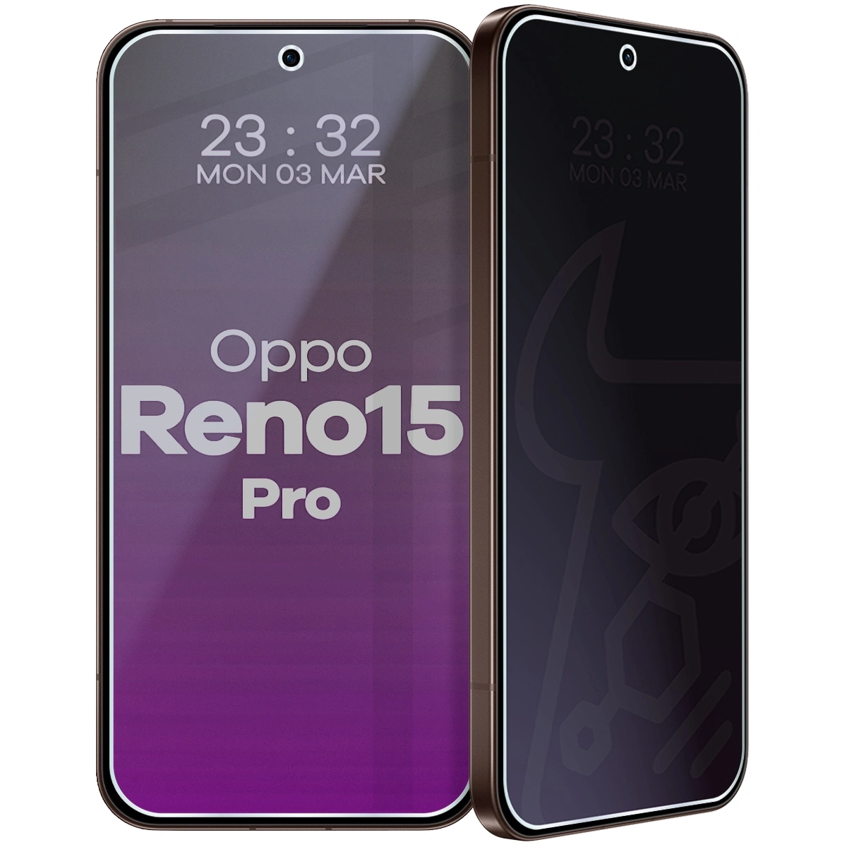 Szkło hybrydowe Bizon prywatyzujące Glass Mule Shadow do Oppo Reno 15 Pro
