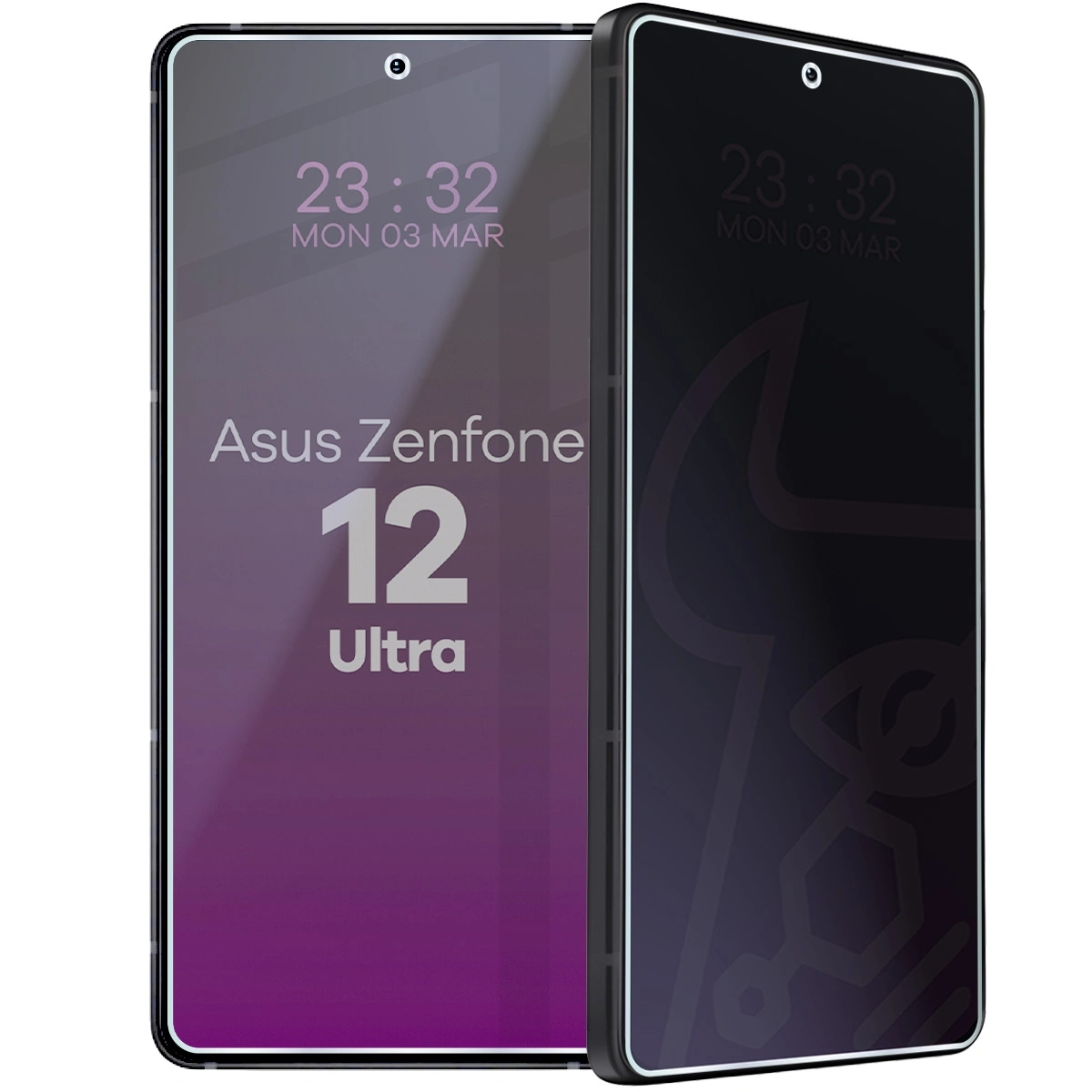 Szkło hybrydowe Bizon prywatyzujące Glass Mule Shadow do Asus Zenfone 12 Ultra