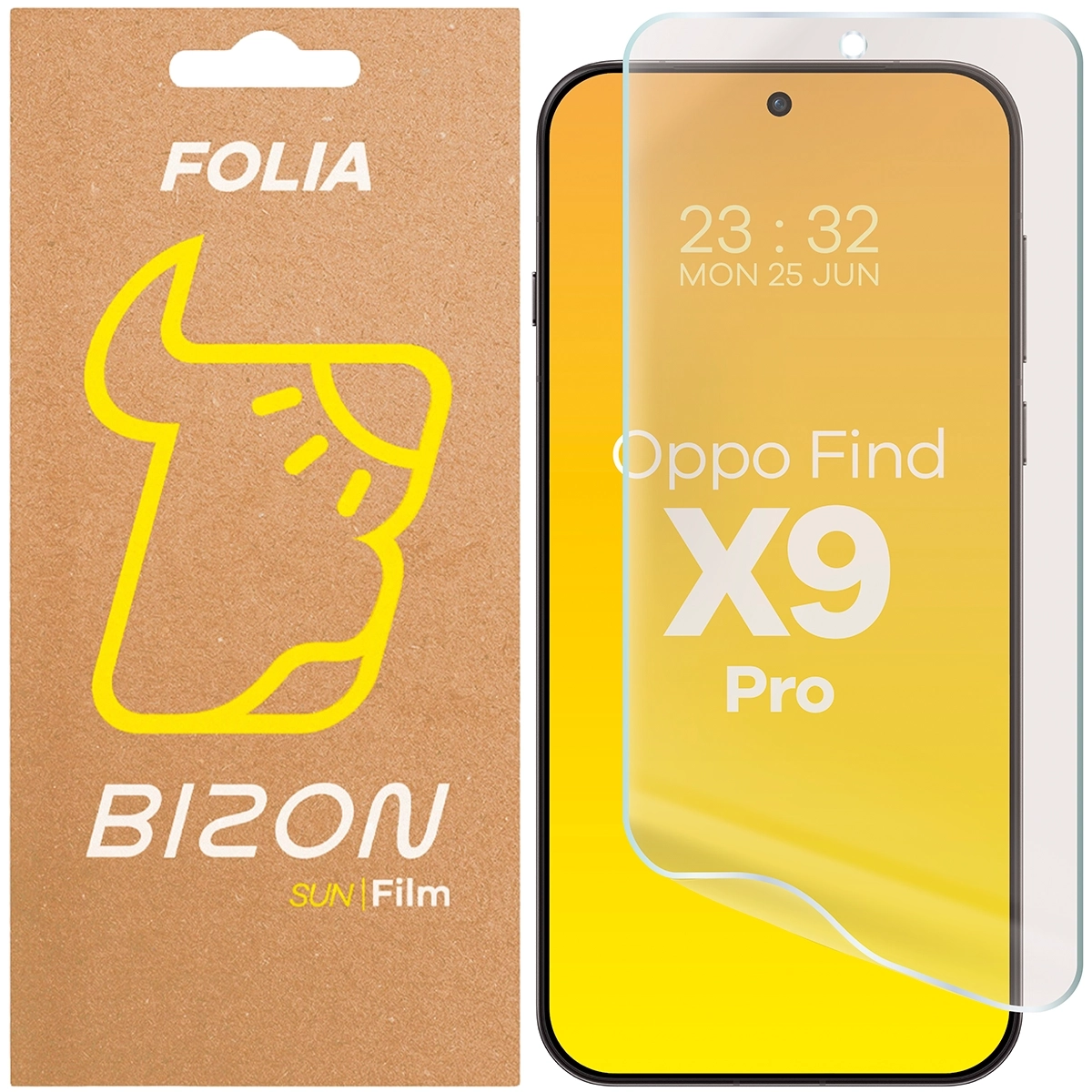 Folia ochronna Bizon matowa Film Sun do Oppo Find X9 Pro