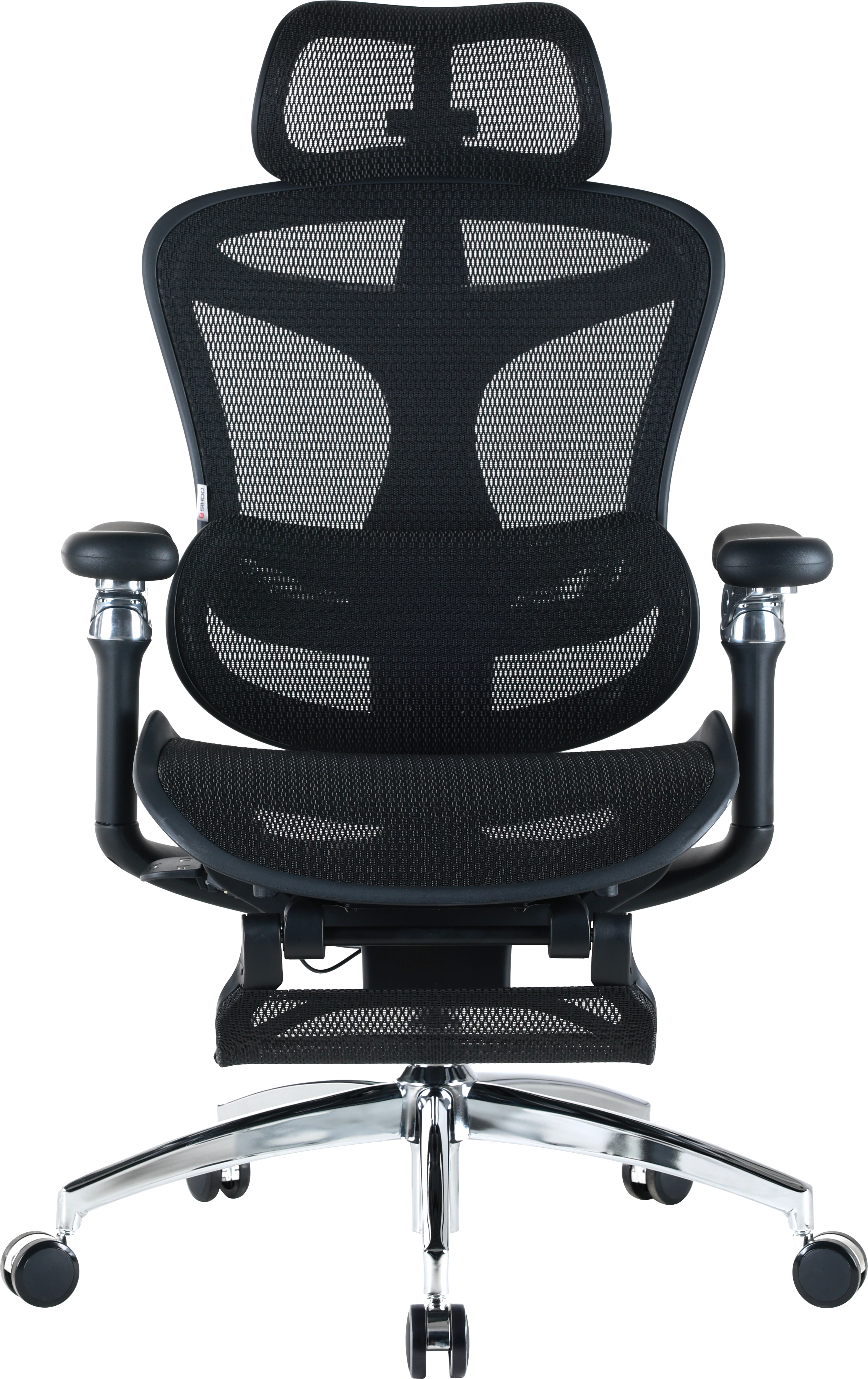 Fotel Sihoo Doro C300 PRO z podnózkiem Biurowy do 150kg Tkanina Czarny