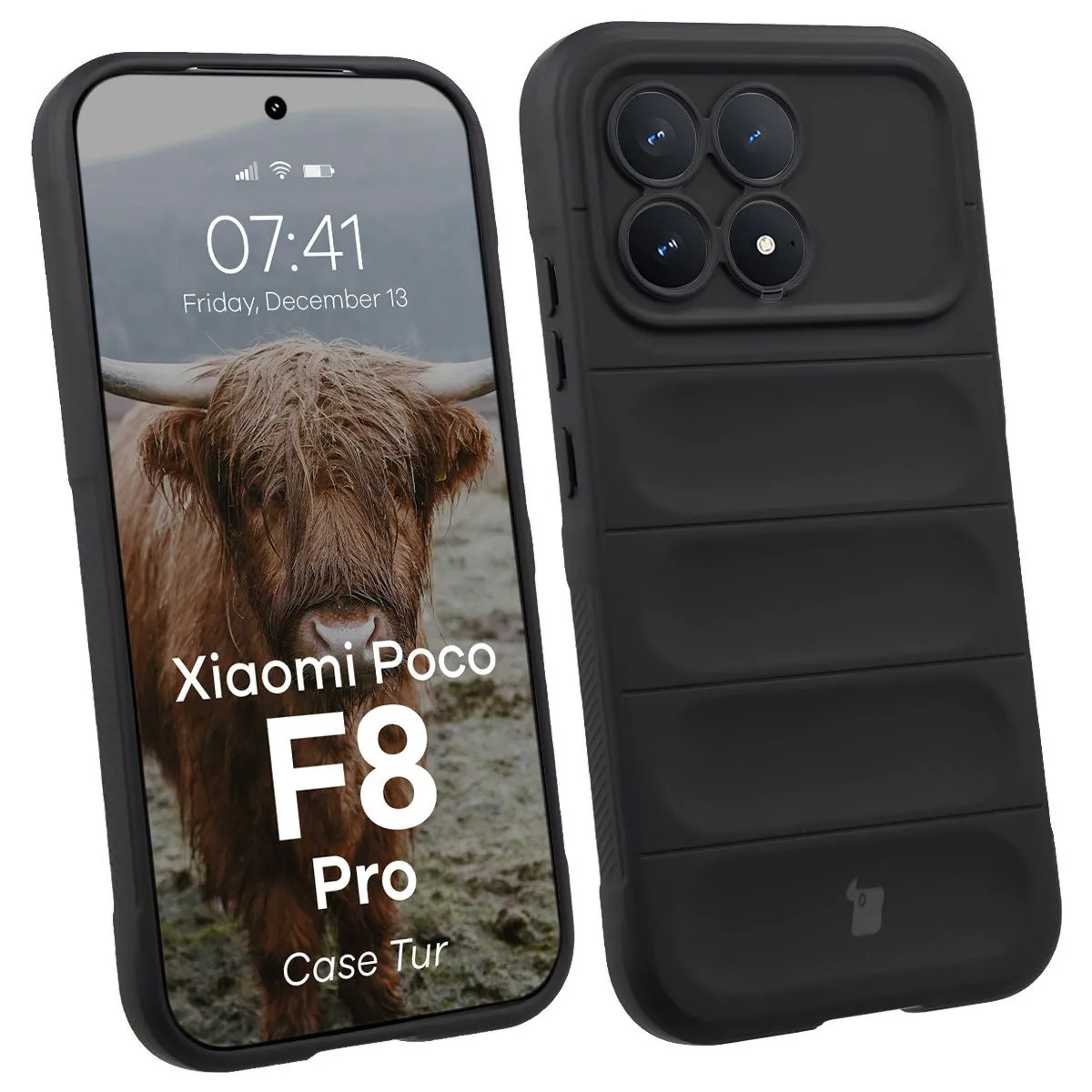Etui Bizon Tur do Xiaomi POCO F8 Pro Czarny