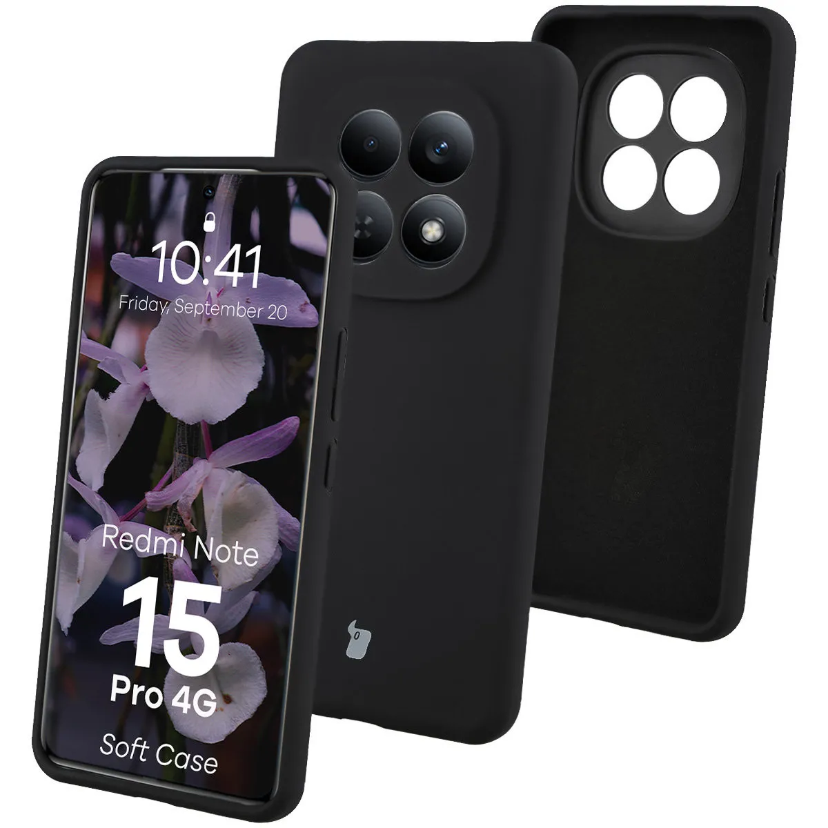 Etui Bizon Soft do Xiaomi Redmi Note 15 Pro 4G Czarny