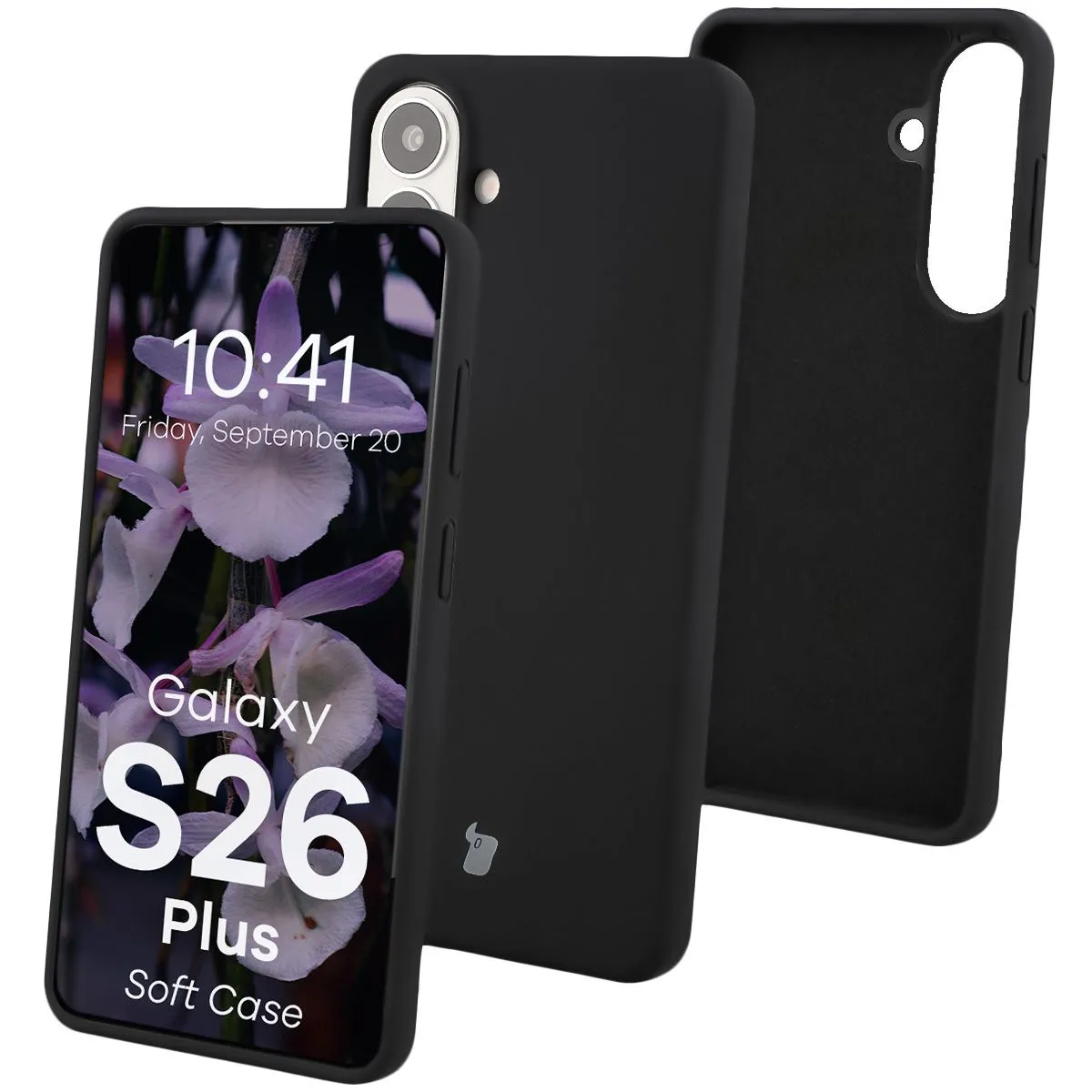 Etui Bizon Soft do Galaxy S26 Plus Czarny